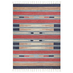 Dywan bawełniany kilim 200 x 300 cm wielokolorowy GANDZAK