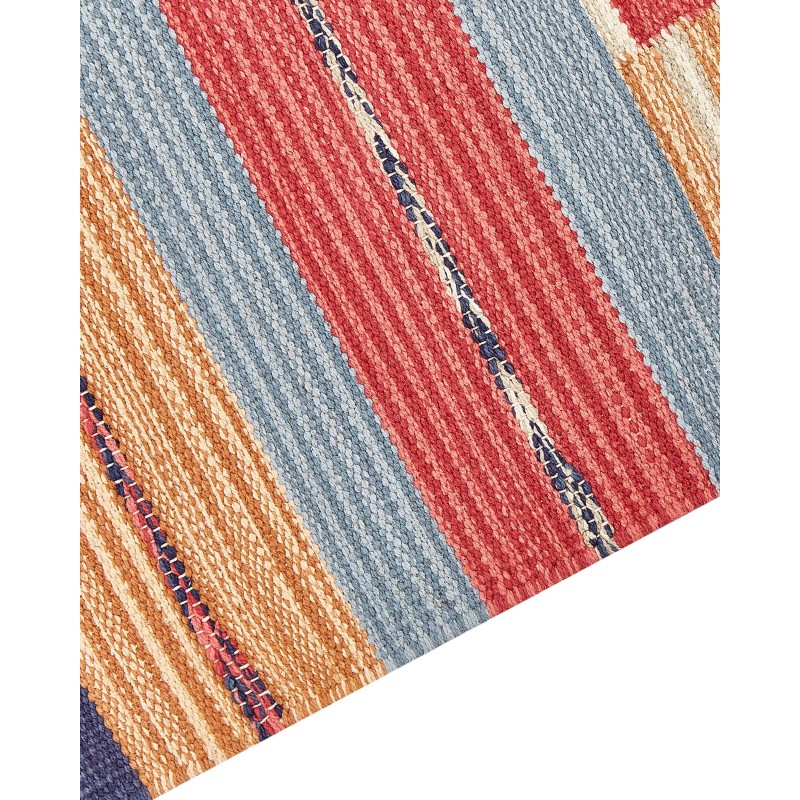 Dywan bawełniany kilim 200 x 300 cm wielokolorowy GANDZAK