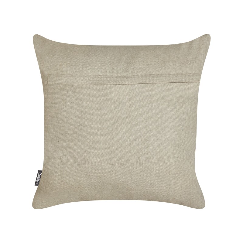 Zestaw 2 poduszek dekoracyjnych VELLEIA Bawełna 45 x 45 cm Beżowoszary Wzór geometryczny