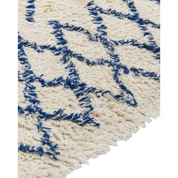 Dywan bawełniany 160 x 230 cm beżowo-niebieski ERZINCAN