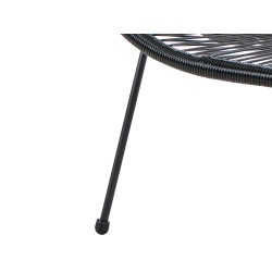 Ławka ogrodowa ACAPULCO II 113 cm Technorattan Czarny