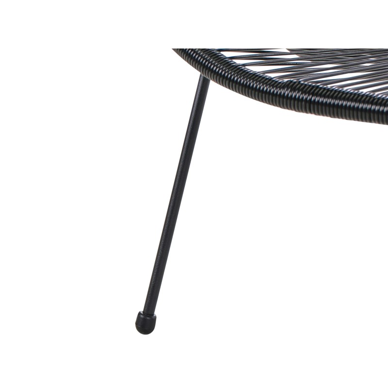 Ławka ogrodowa ACAPULCO II 113 cm Technorattan Czarny