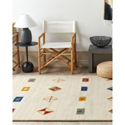 Dywan wełniany gabbeh 160 x 230 cm beżowy MISINLI