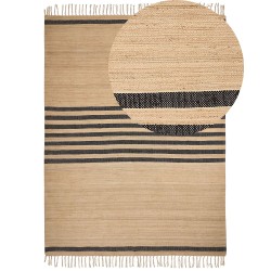 Dywan z juty 160 x 230 cm beżowy ERICEK