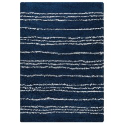 Dywan shaggy 160 x 230 cm niebieski z białym TASHIR
