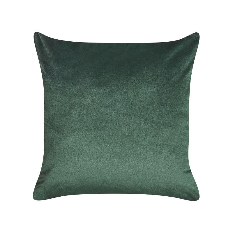 Zestaw 2 poduszek dekoracyjnych DAFFODIL Welur 45 x 45 cm Szmaragdowy Wzór kwiatowy