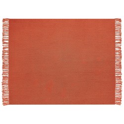 Koc YARSA Bawełna 125 x 150 cm Czerwony