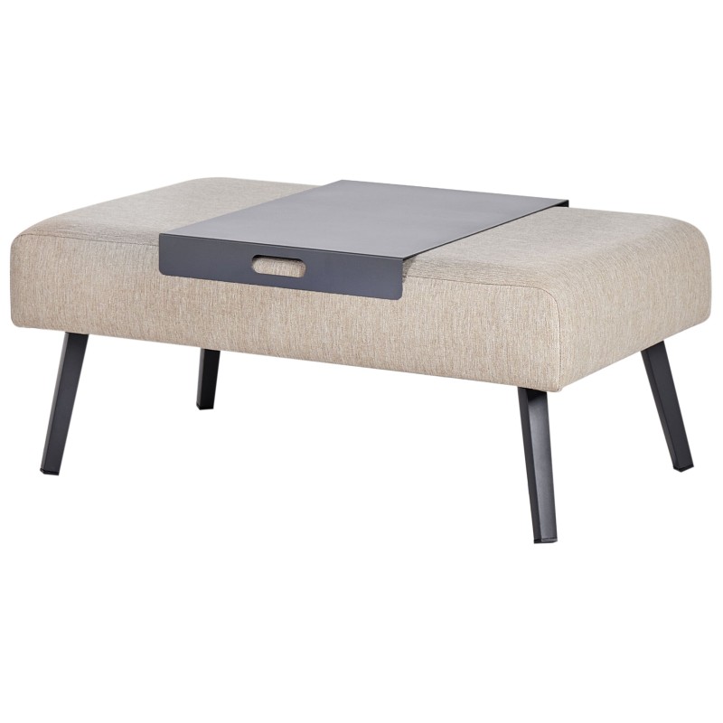 Narożnik ogrodowy ze stolikiem dla 4 osób SORRIVOLI Lewostronny Beżowy