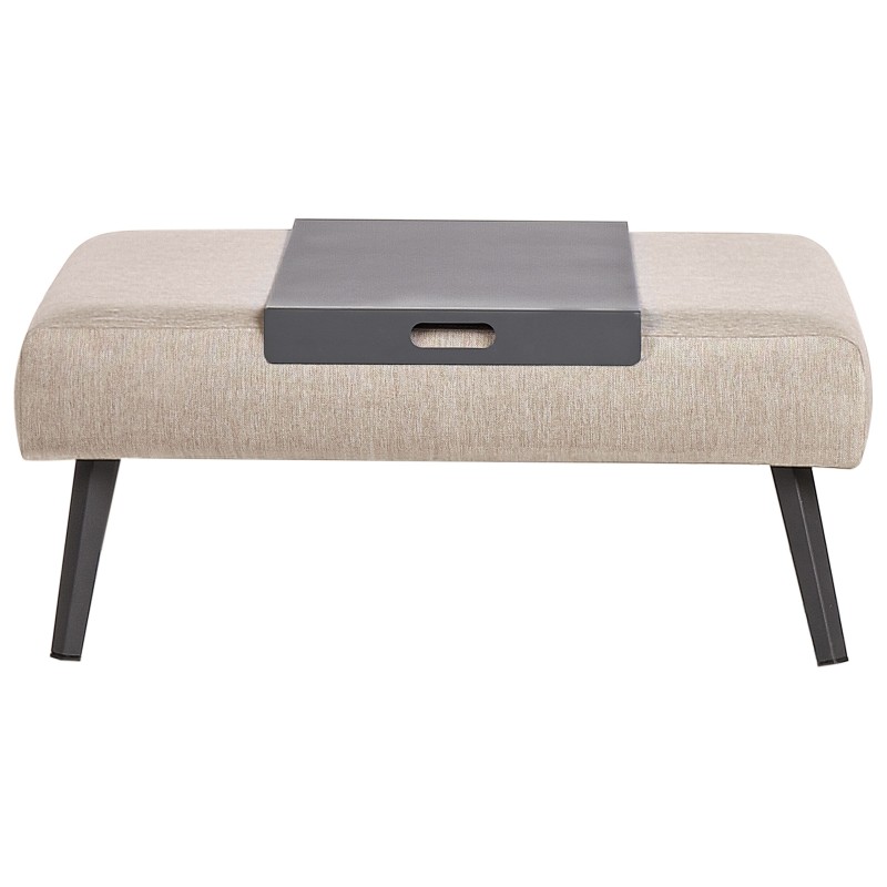 Narożnik ogrodowy ze stolikiem dla 4 osób SORRIVOLI Lewostronny Beżowy