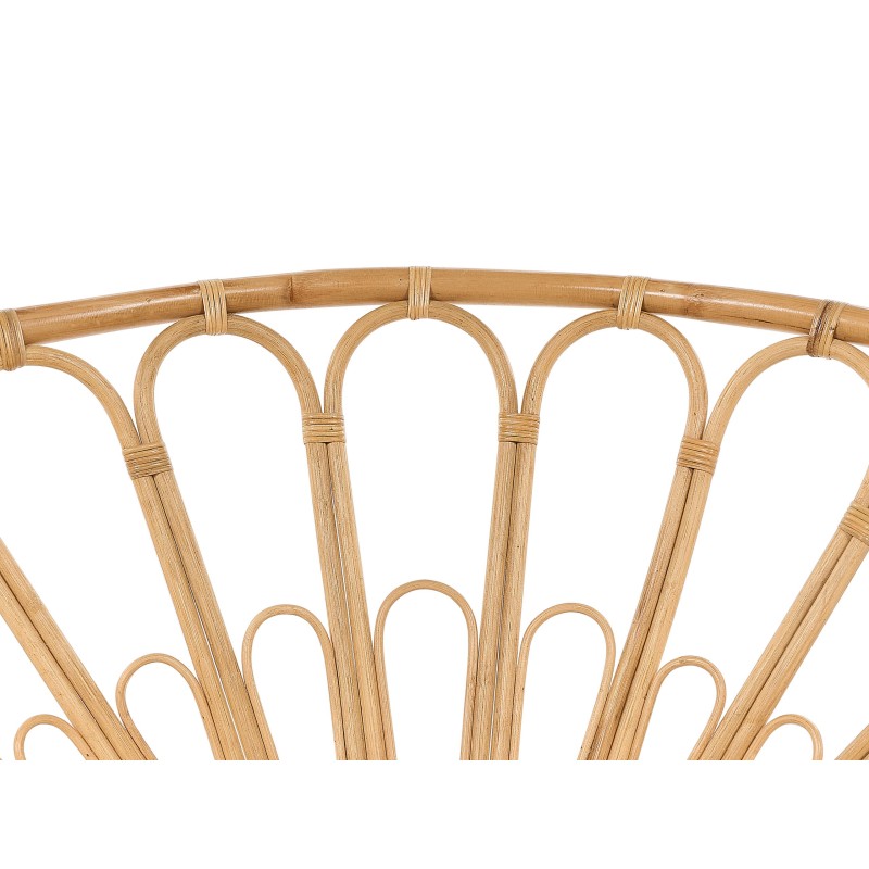 Zestaw 2 łóżek ogrodowych ROSSANO Rattan Naturalny