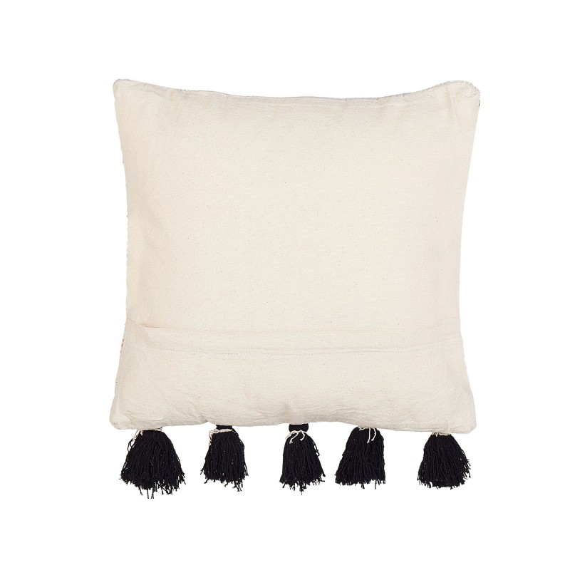 Poduszka dekoracyjna SAMBUCUS Bawełna 45 x 45 cm Beżowy Wzór geometryczny