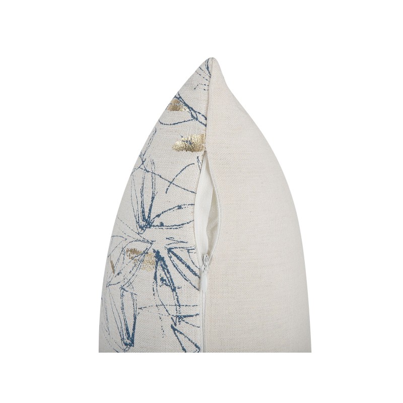 Zestaw 2 poduszek dekoracyjnych ARBOR 45 x 45 cm Beżowy Wzór kwiatowy