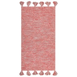 Dywan bawełniany 80 x 150 cm czerwony NIGDE