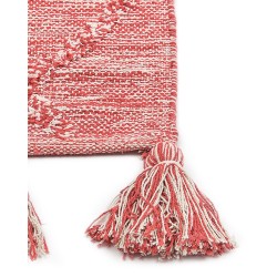 Dywan bawełniany 80 x 150 cm czerwony NIGDE