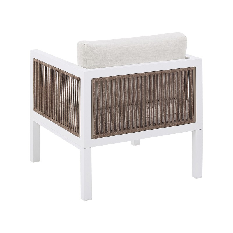 Zestaw ogrodowy ze stolikiem dla 5 osób BORELLO Metal Biały