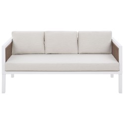 Zestaw ogrodowy ze stolikiem dla 5 osób BORELLO Metal Biały