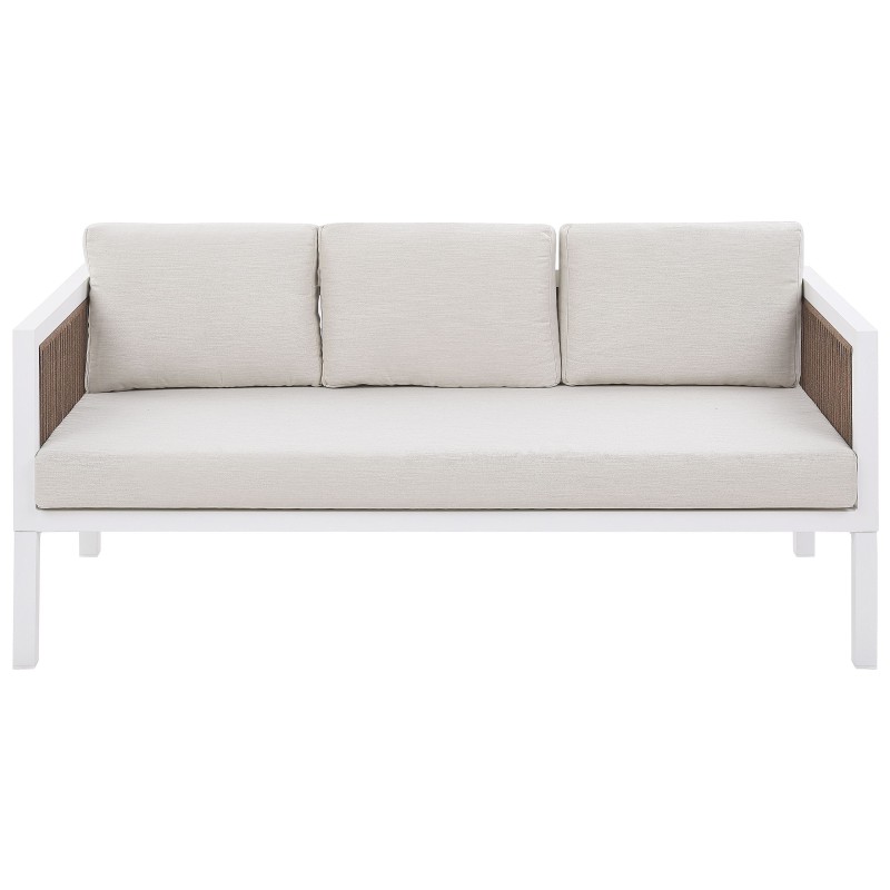 Zestaw ogrodowy ze stolikiem dla 5 osób BORELLO Metal Biały