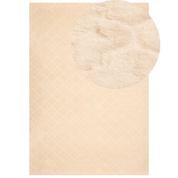 Dywan sztuczne futro królika 160 x 230 cm beżowy GHARO