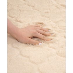 Dywan sztuczne futro królika 160 x 230 cm beżowy GHARO