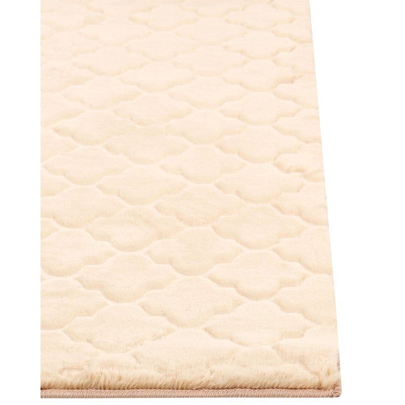 Dywan sztuczne futro królika 160 x 230 cm beżowy GHARO