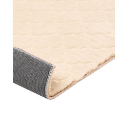 Dywan sztuczne futro królika 160 x 230 cm beżowy GHARO