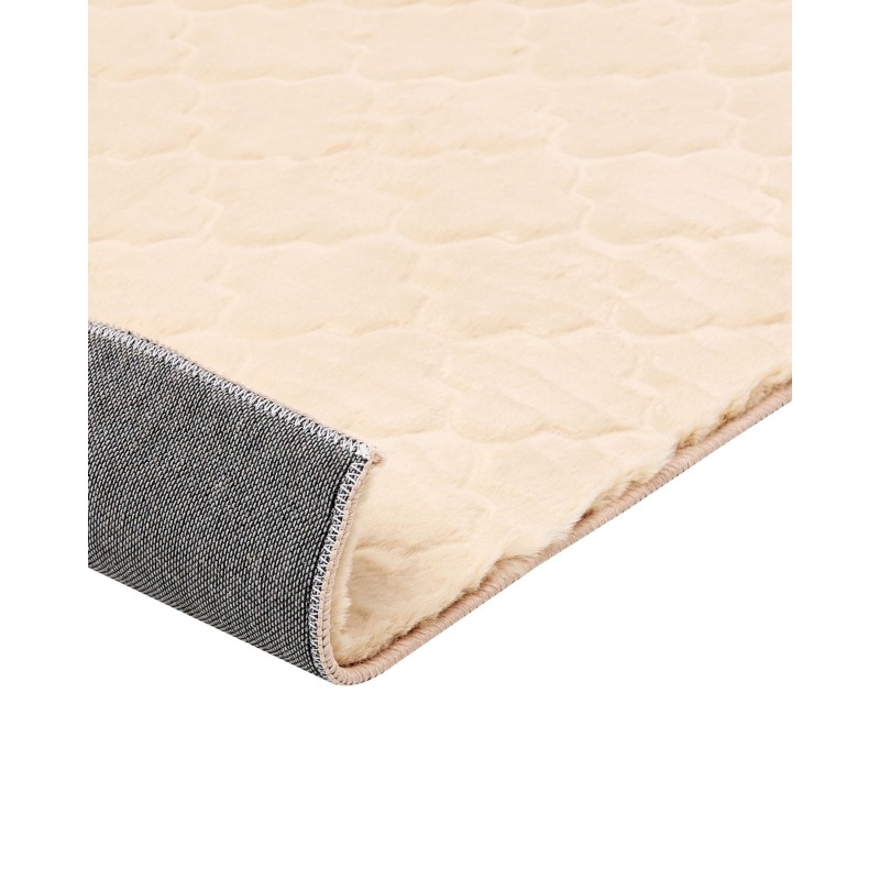 Dywan sztuczne futro królika 160 x 230 cm beżowy GHARO