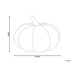Poduszka dekoracyjna boucle dynia ⌀ 35 cm brązowa MUNCHKIN