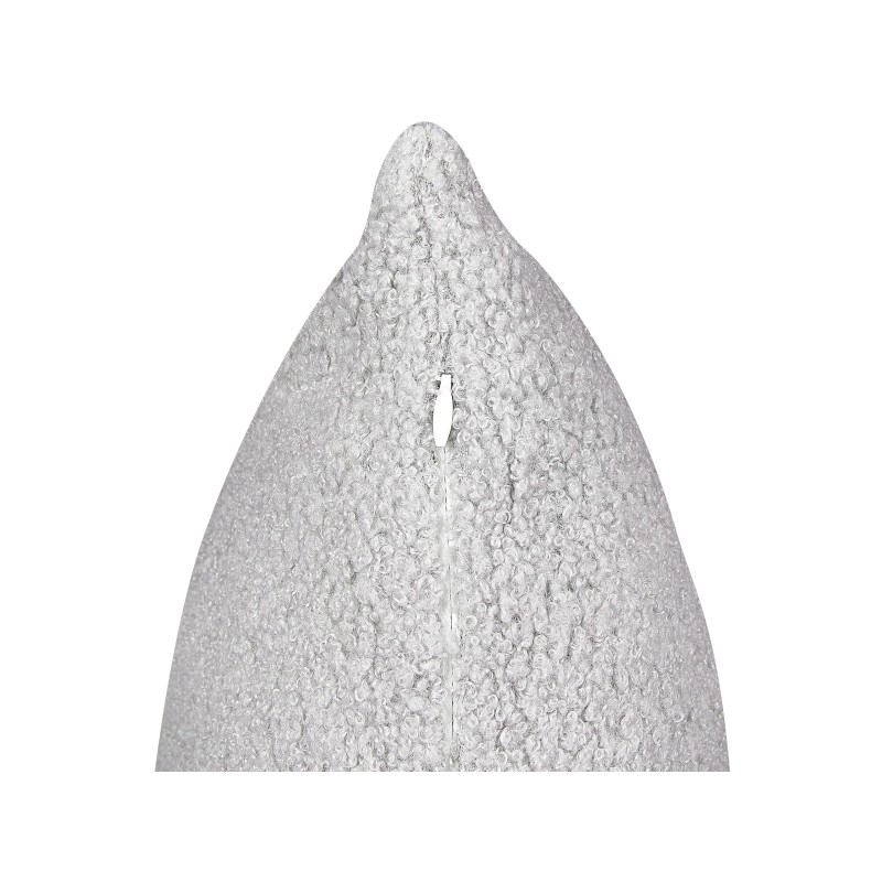 Zestaw 2 poduszek dekoracyjnych LEUZEA Boucle 45 x 45 cm Szary Jednolity