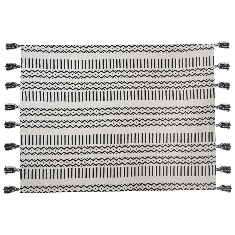 Koc UNNAO Bawełna 130 x 180 cm Biały