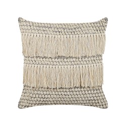 Poduszka dekoracyjna IRESINE Bawełna 45 x 45 cm Beżowy Wzór geometryczny