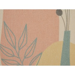 Zestaw 2 poduszek dekoracyjnych CARDOON 45 x 45 cm Biały Wzór abstrakcyjny