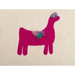 Koc NANDYAL Bawełna 130 x 180 cm Beżowy