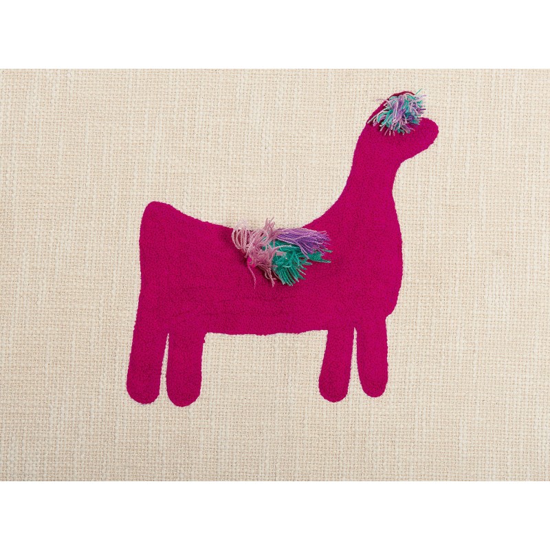 Koc NANDYAL Bawełna 130 x 180 cm Beżowy