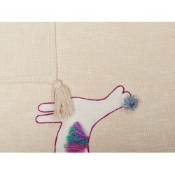 Koc NANDYAL Bawełna 130 x 180 cm Beżowy