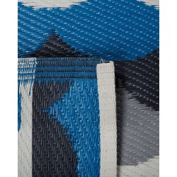 Dywan na zewnątrz 90 x 180 cm szaro-niebieski BELLARY