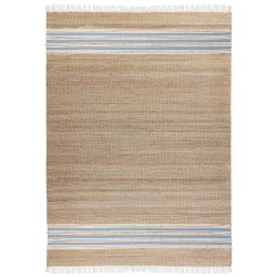 Dywan z juty 160 x 230 cm beżowo-niebieski MIRZA