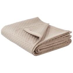 Narzuta na łóżko NAPE 200 x 220 cm Beżowoszary