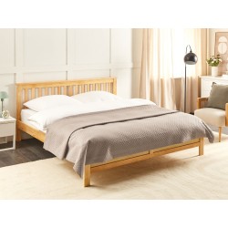 Narzuta na łóżko NAPE 200 x 220 cm Beżowoszary