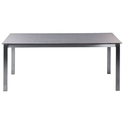 Stół ogrodowy COSOLETO 180 cm 90 cm Szkło Czarny