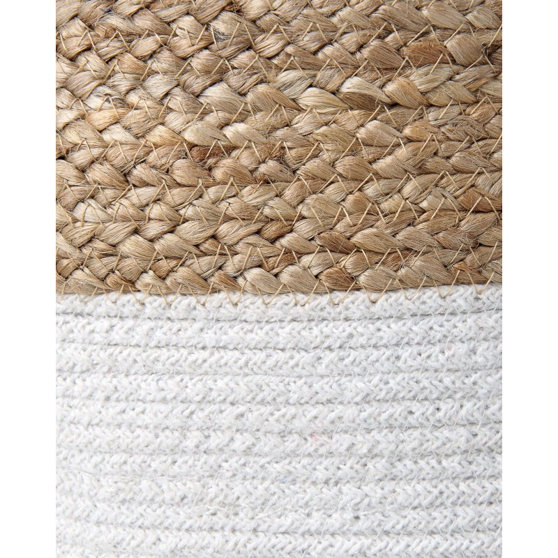 Zestaw 2 koszy GAJAR Juta Biały