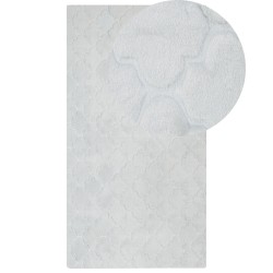 Dywan sztuczne futro królika 80 x 150 cm jasnoszary GHARO