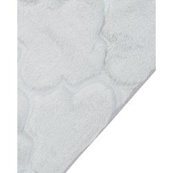 Dywan sztuczne futro królika 80 x 150 cm jasnoszary GHARO