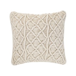 Zestaw 2 poduszek dekoracyjnych GOREME Bawełna 45 x 45 cm Jasnobeżowy Wzór geometryczny