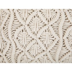 Zestaw 2 poduszek dekoracyjnych GOREME Bawełna 45 x 45 cm Jasnobeżowy Wzór geometryczny