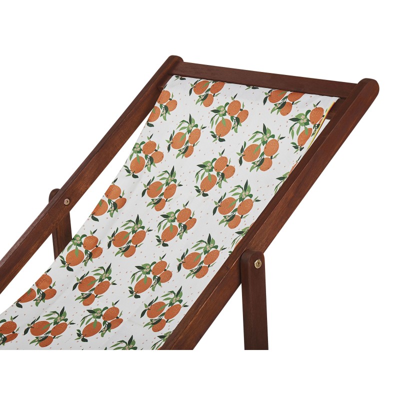 Zestaw 2 wymiennych tkanin do leżaków ogrodowych ANZIO/AVELLINO Pomarańczowy