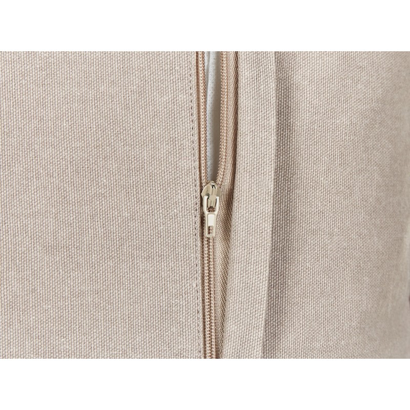 Zestaw 2 poduszek dekoracyjnych MAZZAELLA Welur 45 x 45 cm Beżowoszary Wzór roślinny