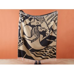 Koc KUDIYA 130 x 170 cm Beżowy