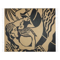 Koc KUDIYA 130 x 170 cm Beżowy