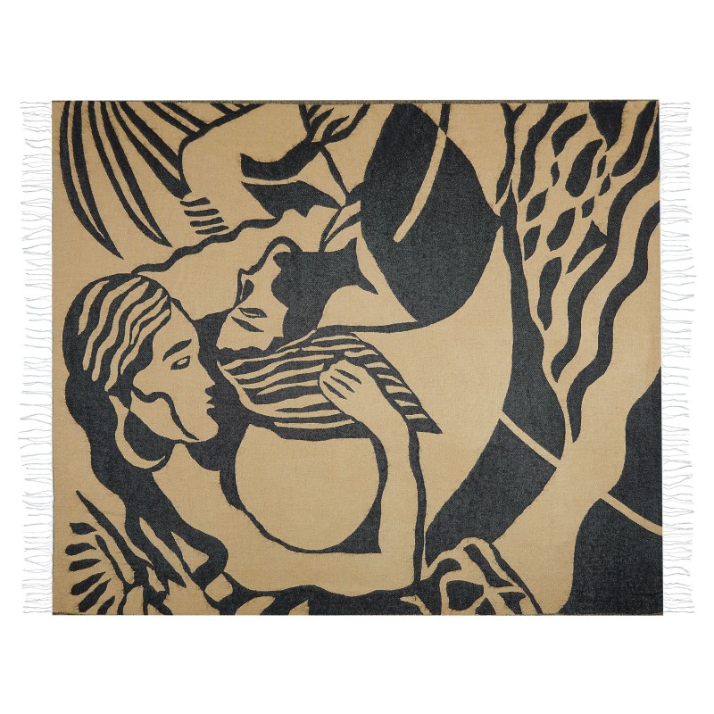 Koc KUDIYA 130 x 170 cm Beżowy