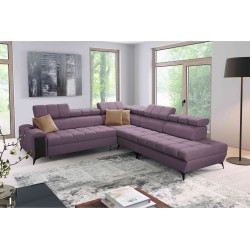 Venna IX Ecksofa mit Schlaffunktion, USB-Anschluss und aufklappbar